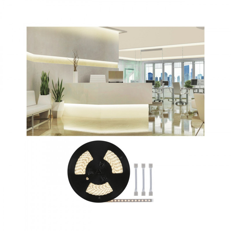 MaxLED 500 Stripe 20m Warmweiß 2700K IP20 72W 230/24V Silber MaxLED 500 Stripe 20m Warmweiß 2700K IP20 72W 230/24V Silber