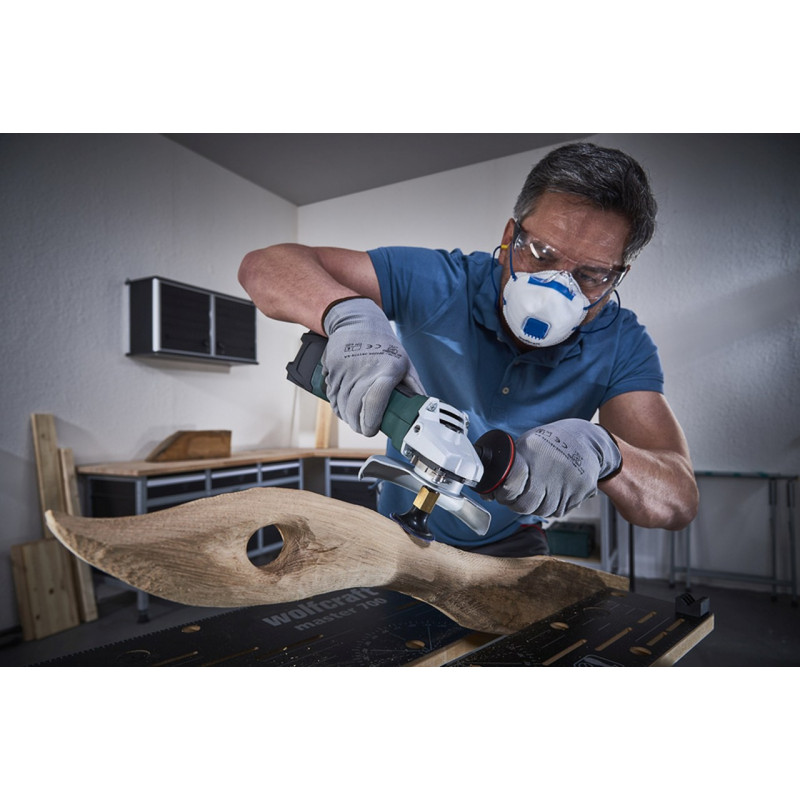 Dysk szlifierski i krążki ścierne fi50 mm do szlif. kąt. w zestawie, 4 cz. Wolfcraft Dysk szlifierski i krążki ścierne fi50 mm do szlif. kąt. w zestawie, 4 cz. Wolfcraft