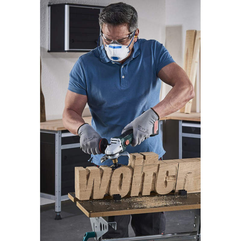 Dysk szlifierski i krążki ścierne fi50 mm do szlif. kąt. w zestawie, 4 cz. Wolfcraft Dysk szlifierski i krążki ścierne fi50 mm do szlif. kąt. w zestawie, 4 cz. Wolfcraft