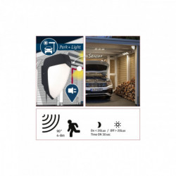 Outd Park + Light Lampa Ikosea 3W IP44 z czujnikiem ruchu Outd Park + Light Lampa Ikosea 3W IP44 z czujnikiem ruchu