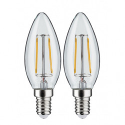 LED Fil 2szt świece 250lm E14 2700K Prze 2W 230V LED Fil 2szt świece 250lm E14 2700K Prze 2W 230V