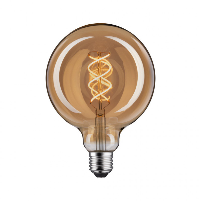 LED Globe125 fil 230lm E27 1800K ści gold 4W spirala LED Globe125 fil 230lm E27 1800K ści gold 4W spirala