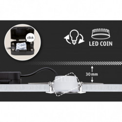 Źródło światła NOVA COIN LED 6W 530lm 50mm 4000K 230V satyna Źródło światła NOVA COIN LED 6W 530lm 50mm 4000K 230V satyna