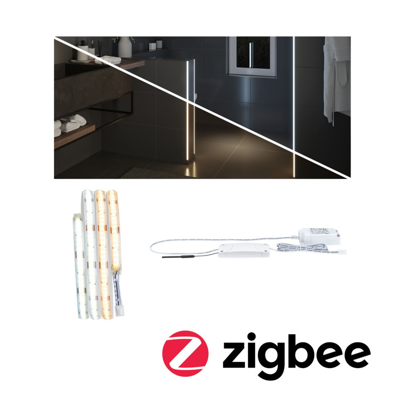 LumiTiles COB Slim Strip zest Zigbee 1m TunW IP44 Cover 3W 230/24V Bi LumiTiles COB Slim Strip zest Zigbee 1m TunW IP44 Cover 3W 230/24V Bi