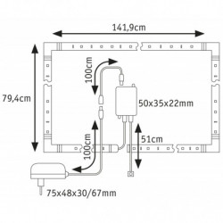 Zestaw taśma LED TV65 cali MaxLED 250 RGBW+ 22W 3000K 430cm 230/24V Zestaw taśma LED TV65 cali MaxLED 250 RGBW+ 22W 3000K 430cm 230/24V