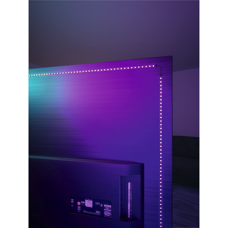 Zestaw taśma LED TV55 cali USB + pilot Dynamic Rainbow RGB 3,5W 5V czarny Zestaw taśma LED TV55 cali USB + pilot Dynamic Rainbow RGB 3,5W 5V czarny