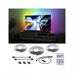 Zestaw taśma LED TV75 cali USB + pilot Dynamic Rainbow RGB 5W 5V czarny Zestaw taśma LED TV75 cali USB + pilot Dynamic Rainbow RGB 5W 5V czarny