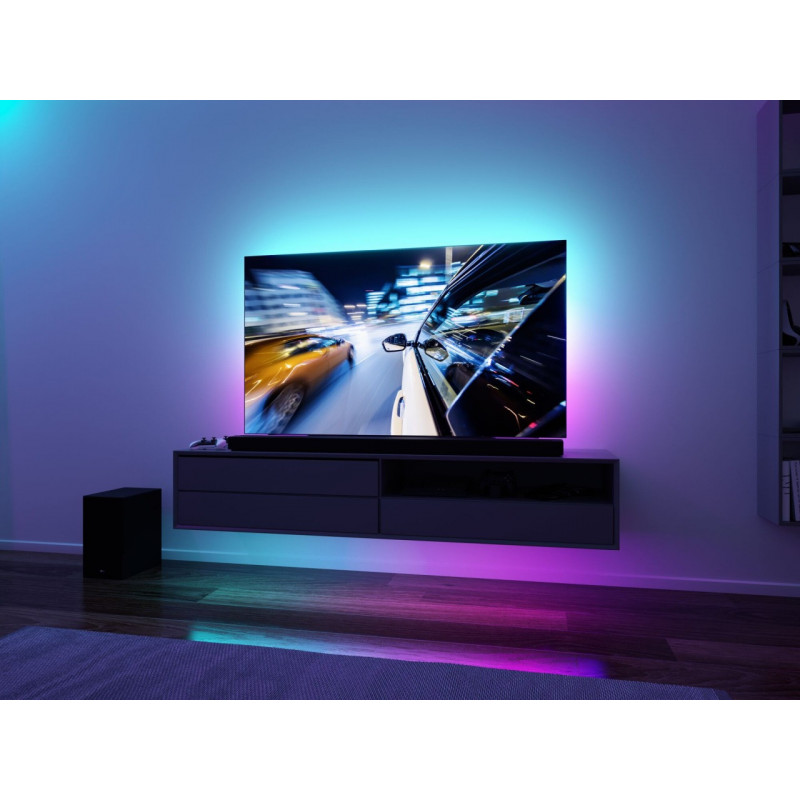 Zestaw taśma LED TV75 cali USB + pilot Dynamic Rainbow RGB 5W 5V czarny Zestaw taśma LED TV75 cali USB + pilot Dynamic Rainbow RGB 5W 5V czarny