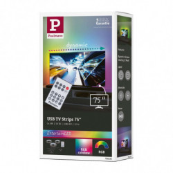 Zestaw taśma LED TV75 cali USB + pilot Dynamic Rainbow RGB 5W 5V czarny Zestaw taśma LED TV75 cali USB + pilot Dynamic Rainbow RGB 5W 5V czarny