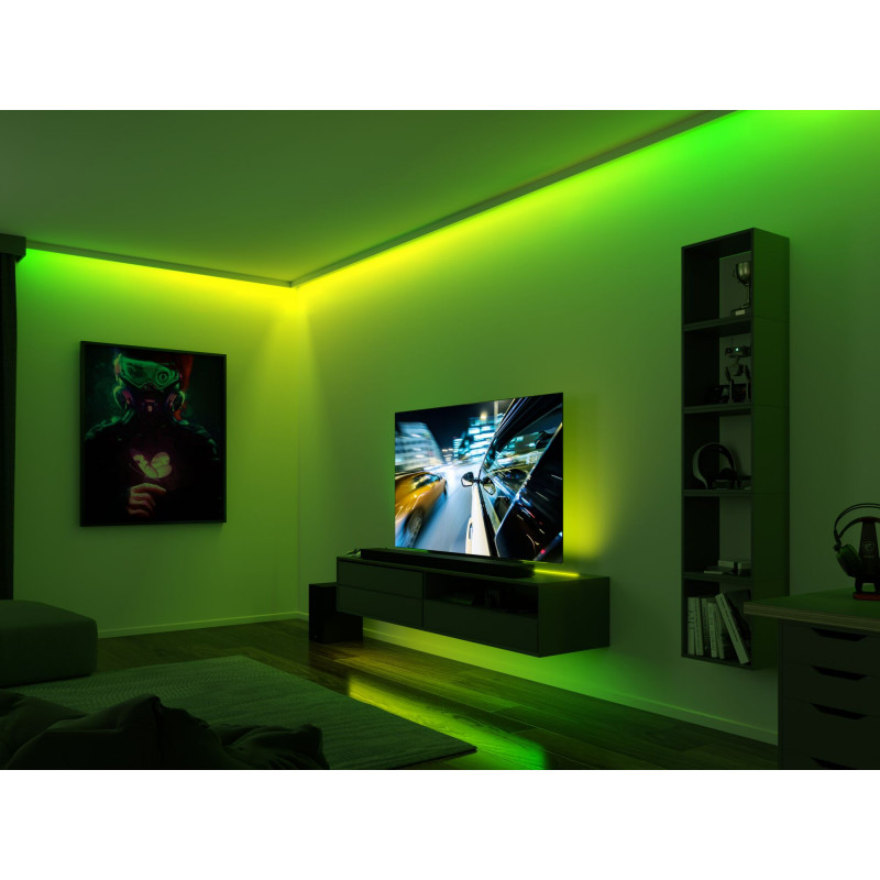 Kompletny zestaw taśma DYNAMIC LED RGB+ 5W 3M IP20 60LED/m 10VA 230V/12V DC biały / tworzywo sztuczne Kompletny zestaw taśma DYNAMIC LED RGB+ 5W 3M IP20 60LED/m 10VA 230V/12V DC biały / tworzywo sztuczne