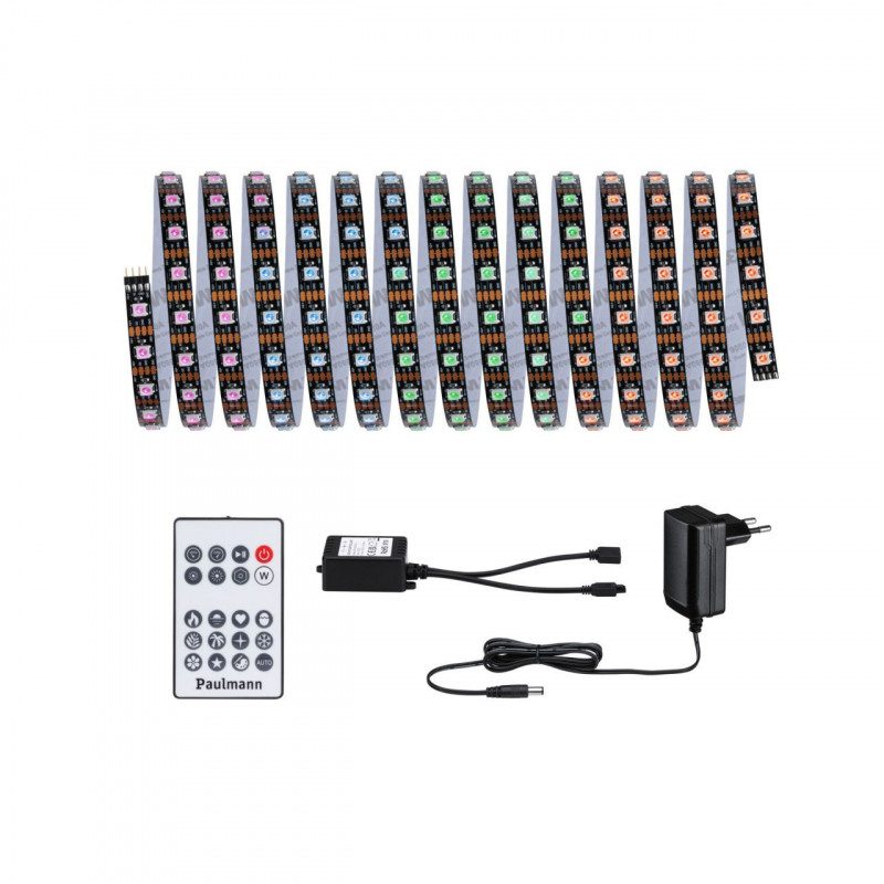 Kompletny zestaw taśma DYNAMIC LED RGB+10,5W 5M IP20 60LED/m 15VA 230V/12V DC biały / tworzywo sztuczne Kompletny zestaw taśma DYNAMIC LED RGB+10,5W 5M IP20 60LED/m 15VA 230V/12V DC biały / tworzywo sztuczne