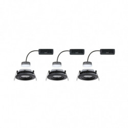 Oprawa do wbudowania NOVA PLUS COIN LED DIM wychylna zestaw 3x6W 470lm 93mm 2700K IP65 230V czarny matowy Oprawa do wbudowania NOVA PLUS COIN LED DIM wychylna zestaw 3x6W 470lm 93mm 2700K IP65 230V czarny matowy