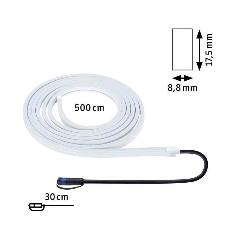Taśma zewnętrzna LED Plug & Shine DIM 26W 5m 3000K IP68 24V biały Taśma zewnętrzna LED Plug & Shine DIM 26W 5m 3000K IP68 24V biały