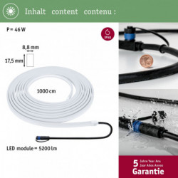 Taśma zewnętrzna LED Plug & Shine DIM 46W 10m 3000K IP68 24V biały Taśma zewnętrzna LED Plug & Shine DIM 46W 10m 3000K IP68 24V biały