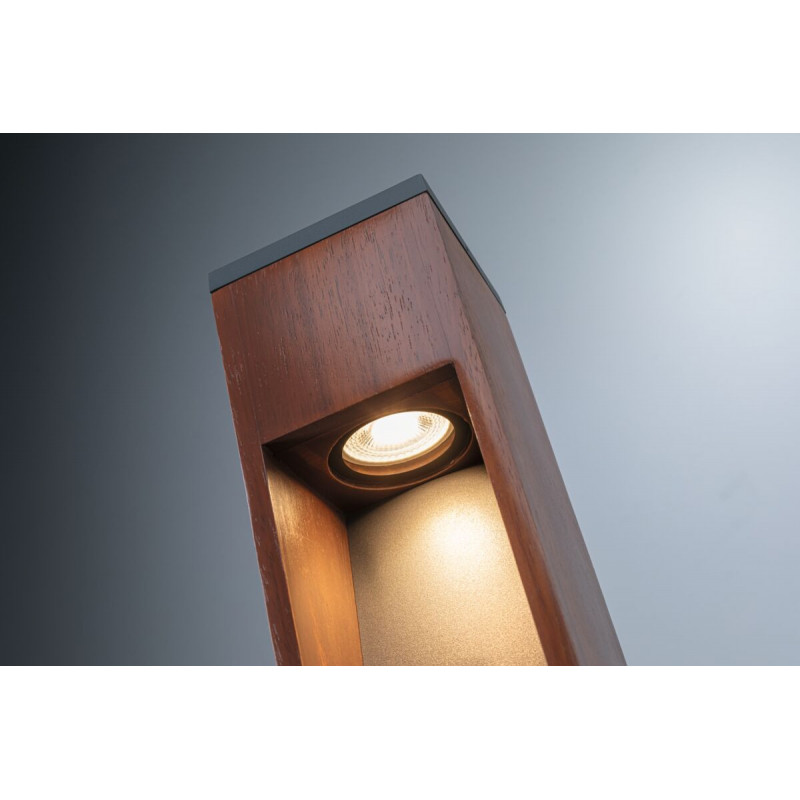 Oprawa ogrodowa TRABIA 40cm GU10 3.5W 230lm 3000K IP44 230V drewno Oprawa ogrodowa TRABIA 40cm GU10 3.5W 230lm 3000K IP44 230V drewno