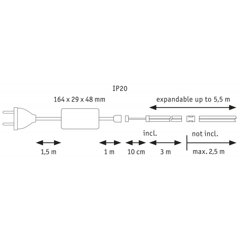 MaxLED 1000 Full-Line COB zest. podst. 3,0m 36W 3240lm 2700K MaxLED 1000 Full-Line COB zest. podst. 3,0m 36W 3240lm 2700K