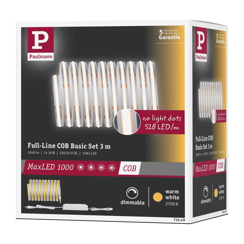 MaxLED 1000 Full-Line COB zest. podst. 3,0m 36W 3240lm 2700K MaxLED 1000 Full-Line COB zest. podst. 3,0m 36W 3240lm 2700K