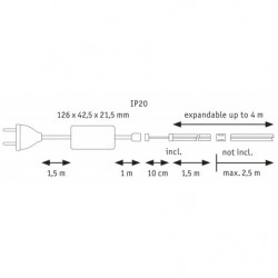 MaxLED 1000 Full-Line COB zest. podst. 1,5m 10W 750lm 2700K MaxLED 1000 Full-Line COB zest. podst. 1,5m 10W 750lm 2700K