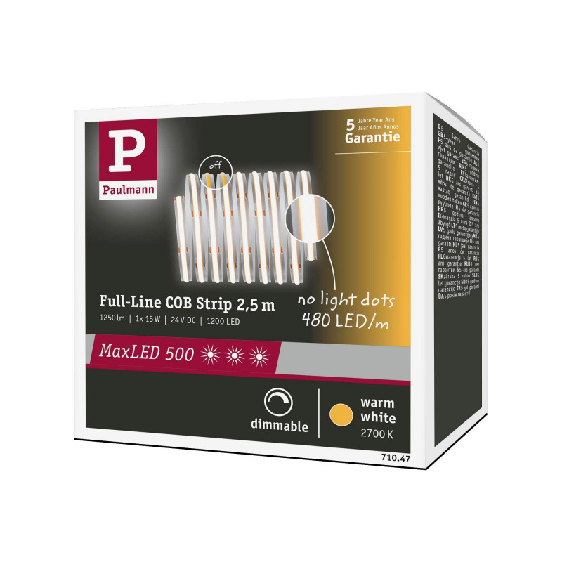 MaxLED 500 Full-Line COB zest. podst. 2,5m 15W 1250lm 2700K MaxLED 500 Full-Line COB zest. podst. 2,5m 15W 1250lm 2700K