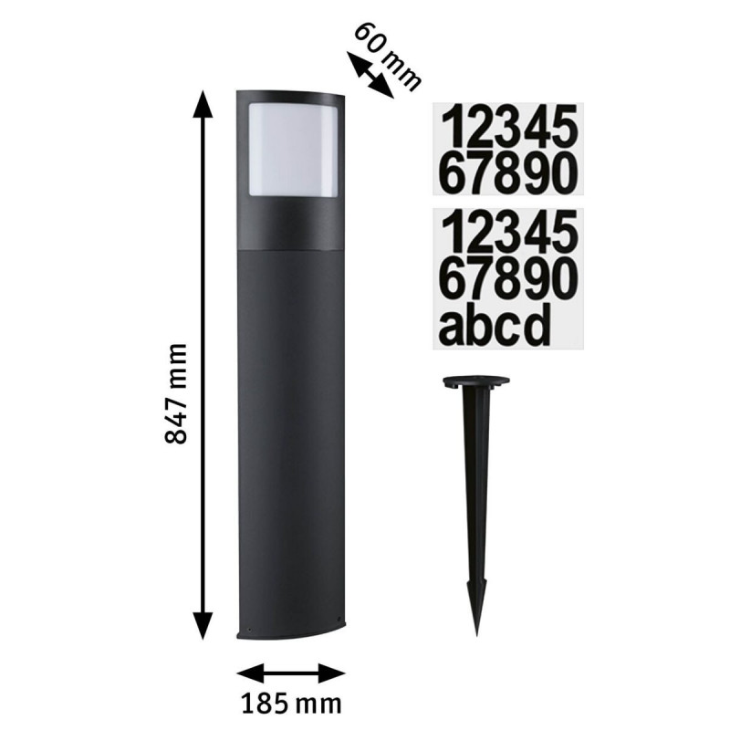 Oprawa ogrodowa PADEA LED SH Zigbee 9W 700lm DIM IP44 2200-3000K 230V antracyt tworzywo sztuczne Oprawa ogrodowa PADEA LED SH Zigbee 9W 700lm DIM IP44 2200-3000K 230V antracyt tworzywo sztuczne