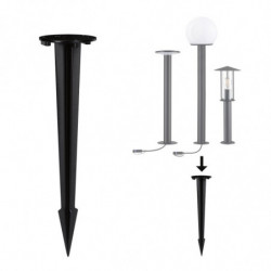 Podstawa/ szpilka wbijana do lamp ogrodowych 40cm okrągła metalowa Podstawa/ szpilka wbijana do lamp ogrodowych 40cm okrągła metalowa