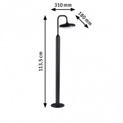 Oprawa ogrodowa NOSTRO LED 10W 1135 mm 900lm 3000K IP44 230V antracyt aluminium Oprawa ogrodowa NOSTRO LED 10W 1135 mm 900lm 3000K IP44 230V antracyt aluminium