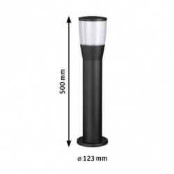 Oprawa ogrodowa BAKO E14 max.20W 500mm odporna na wodę morską IP44 230V antracyt aluminium Oprawa ogrodowa BAKO E14 max.20W 500mm odporna na wodę morską IP44 230V antracyt aluminium