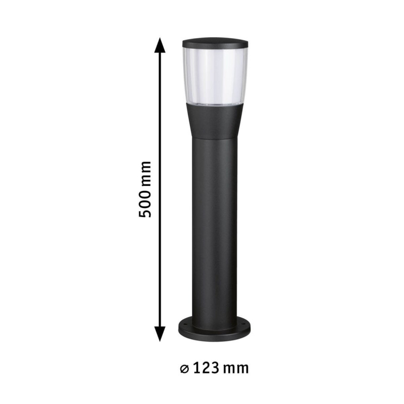 Oprawa ogrodowa BAKO E14 max.20W 500mm odporna na wodę morską IP44 230V antracyt aluminium Oprawa ogrodowa BAKO E14 max.20W 500mm odporna na wodę morską IP44 230V antracyt aluminium