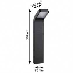 Oprawa ogrodowa KULMA LED 7.5W 500lm 500mm 3000K IP44 odporna na wodę morską 230V antracyt aluminium Oprawa ogrodowa KULMA LED 7.5W 500lm 500mm 3000K IP44 odporna na wodę morską 230V antracyt aluminium