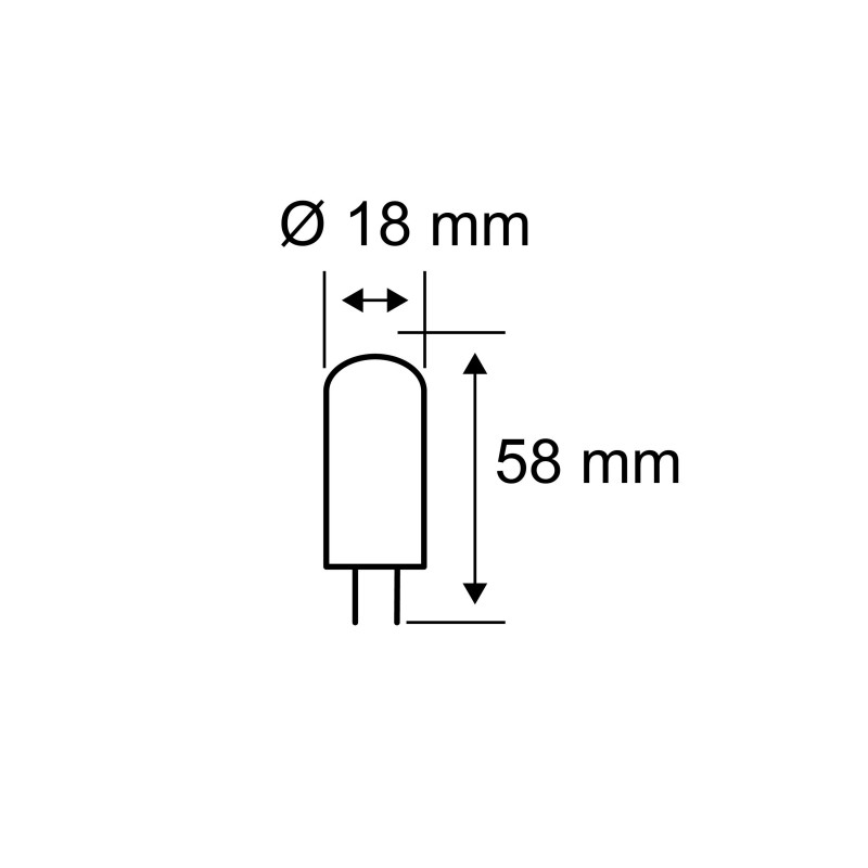 Źródło światła LED G9 3x470lm 4,6W 2700K 230V przezroczysty / szkło Źródło światła LED G9 3x470lm 4,6W 2700K 230V przezroczysty / szkło