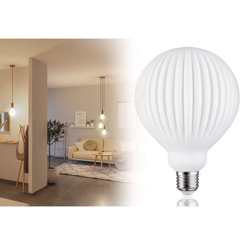 Źródło światła LED LAMPION V2 biała G125 E27 400lm 4,3W 3000K DIM 230V szkło Źródło światła LED LAMPION V2 biała G125 E27 400lm 4,3W 3000K DIM 230V szkło