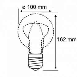 Źródło światła LED METALLIC GLOW ZYL mosiądz Helix E27 3,5W 130lm 1800K 230V Źródło światła LED METALLIC GLOW ZYL mosiądz Helix E27 3,5W 130lm 1800K 230V