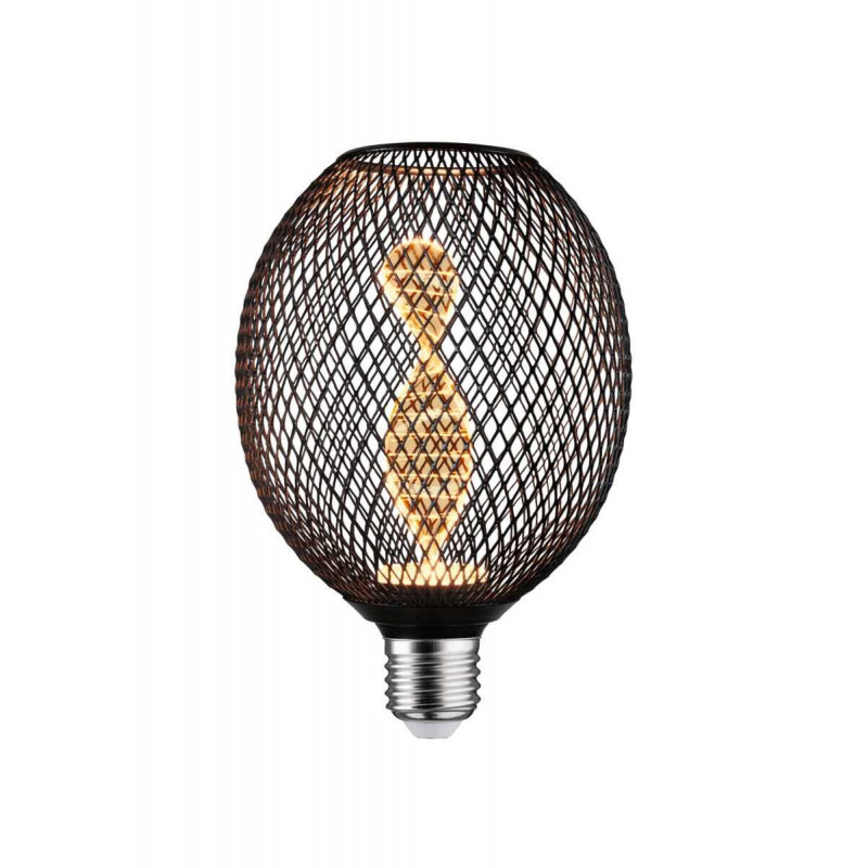 Źródło światła LED METALLIC GLOW GLOB czarny Helix E27 3,5W 110lm 1800K 230V Źródło światła LED METALLIC GLOW GLOB czarny Helix E27 3,5W 110lm 1800K 230V