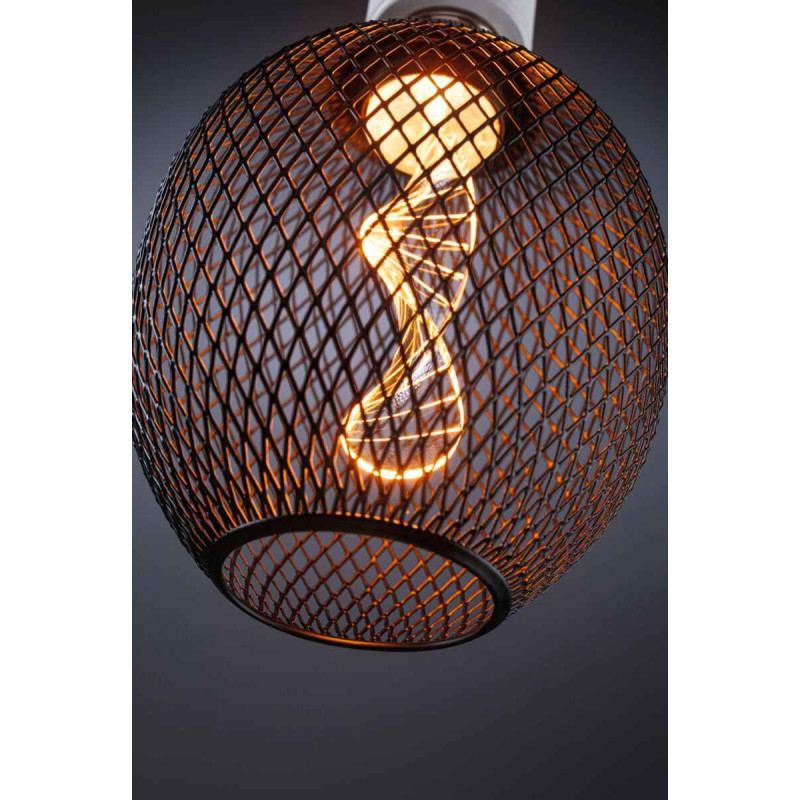 Źródło światła LED METALLIC GLOW GLOB czarny Helix E27 3,5W 110lm 1800K 230V Źródło światła LED METALLIC GLOW GLOB czarny Helix E27 3,5W 110lm 1800K 230V