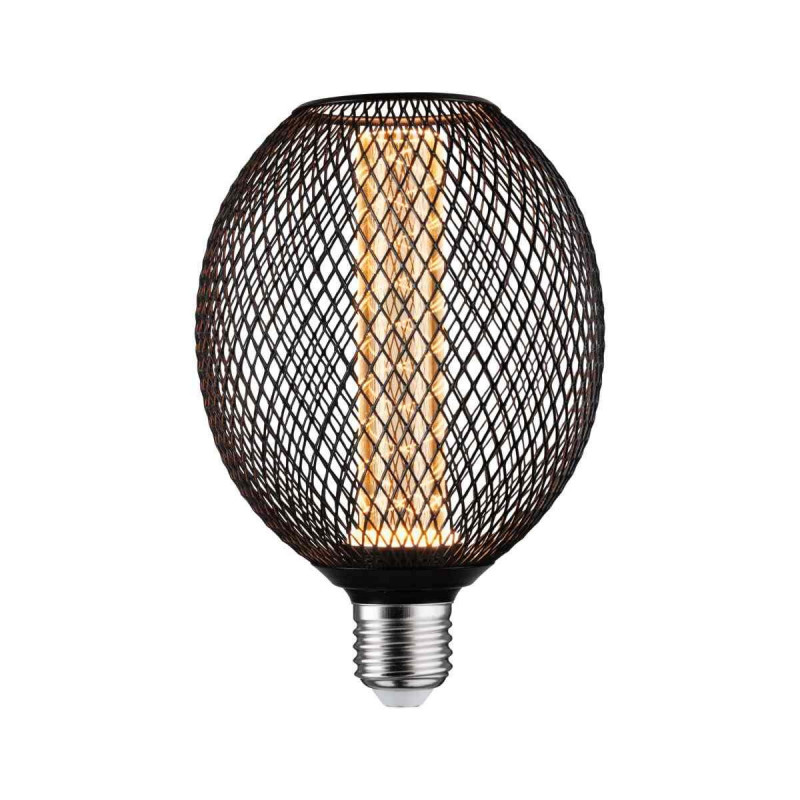 Źródło światła LED METALLIC GLOW GLOB czarny Spiral E27 4,2W 200lm 1800K 230V Źródło światła LED METALLIC GLOW GLOB czarny Spiral E27 4,2W 200lm 1800K 230V