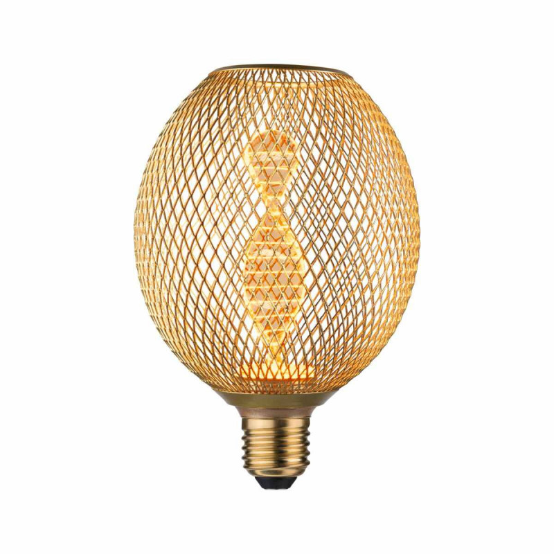 Źródło światła LED METALLIC GLOW GLOB mosiądz Helix E27 3,5W 130lm 1800K 230V Źródło światła LED METALLIC GLOW GLOB mosiądz Helix E27 3,5W 130lm 1800K 230V