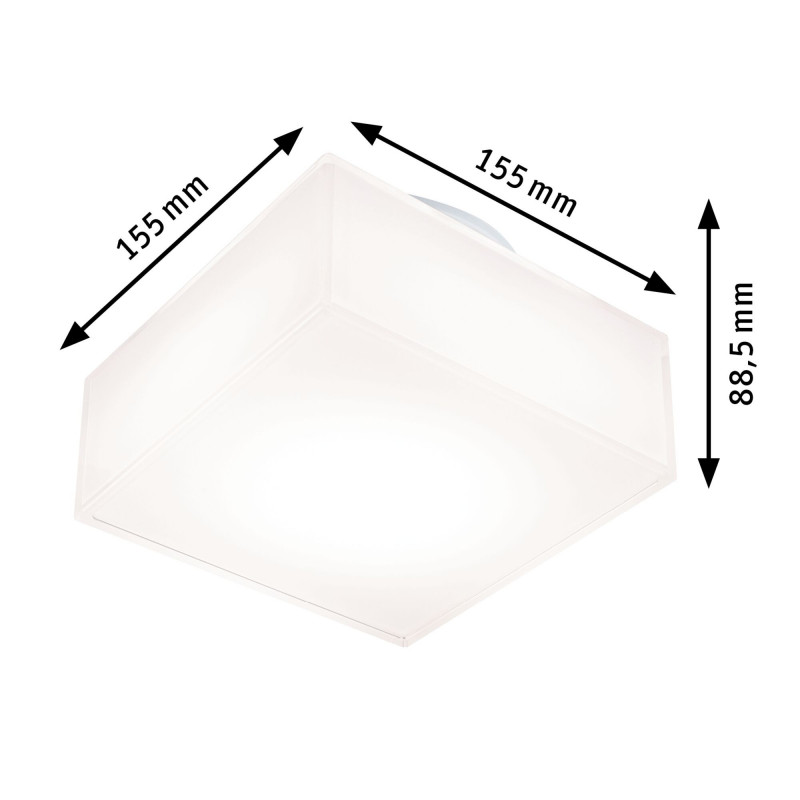 Lampa sufitowa MARO LED 6.8W 430lm IP44 230V kwadrat biały Lampa sufitowa MARO LED 6.8W 430lm IP44 230V kwadrat biały
