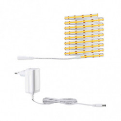 Taśma Led Full COB SimpLED zestaw kompletny 3m 11W 1500lm 384led/m 3000K 12VA 230/24V DC biały / transparentny Taśma Led Full COB SimpLED zestaw kompletny 3m 11W 1500lm 384led/m 3000K 12VA 230/24V DC biały / transparentny