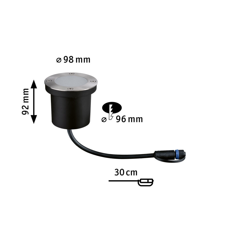 Oprawa dogruntowa Plug & Shine FLOOR 4.5W 2200K IP67 24V szary/ aluminium Oprawa dogruntowa Plug & Shine FLOOR 4.5W 2200K IP67 24V szary/ aluminium