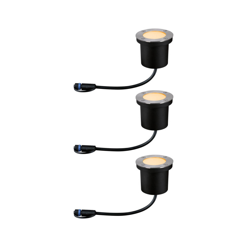 Oprawa dogruntowa Plug & Shine FLOOR zestaw 3x4.5W 2200K IP67 24V antracyt / stal nierdzewna Oprawa dogruntowa Plug & Shine FLOOR zestaw 3x4.5W 2200K IP67 24V antracyt / stal nierdzewna