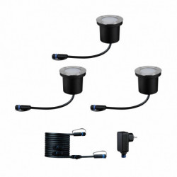 Oprawa dogruntowa Plug & Shine FLOOR zestaw 3x4.5W 2200K IP67 24V antracyt / stal nierdzewna Oprawa dogruntowa Plug & Shine FLOOR zestaw 3x4.5W 2200K IP67 24V antracyt / stal nierdzewna