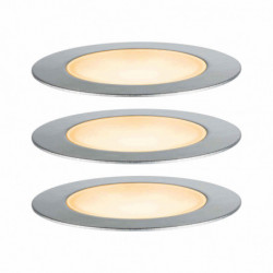 Oprawa wpuszczana Plug & Shine FLOOR zestaw 3x2W 2200K IP67 24V srebrny / stal nierdzewna Oprawa wpuszczana Plug & Shine FLOOR zestaw 3x2W 2200K IP67 24V srebrny / stal nierdzewna