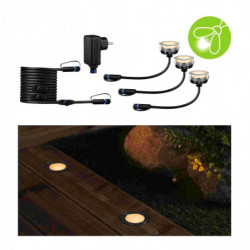 Oprawa wpuszczana Plug & Shine FLOOR zestaw 3x2W 2200K IP67 24V srebrny / stal nierdzewna Oprawa wpuszczana Plug & Shine FLOOR zestaw 3x2W 2200K IP67 24V srebrny / stal nierdzewna