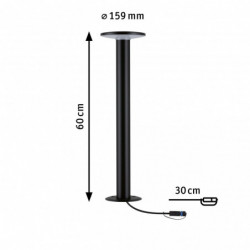 Oprawa ogrodowa Plug & Shine PLATE 600mm 7W 380lm 2200K IP44 24V antracyt / metal Oprawa ogrodowa Plug & Shine PLATE 600mm 7W 380lm 2200K IP44 24V antracyt / metal