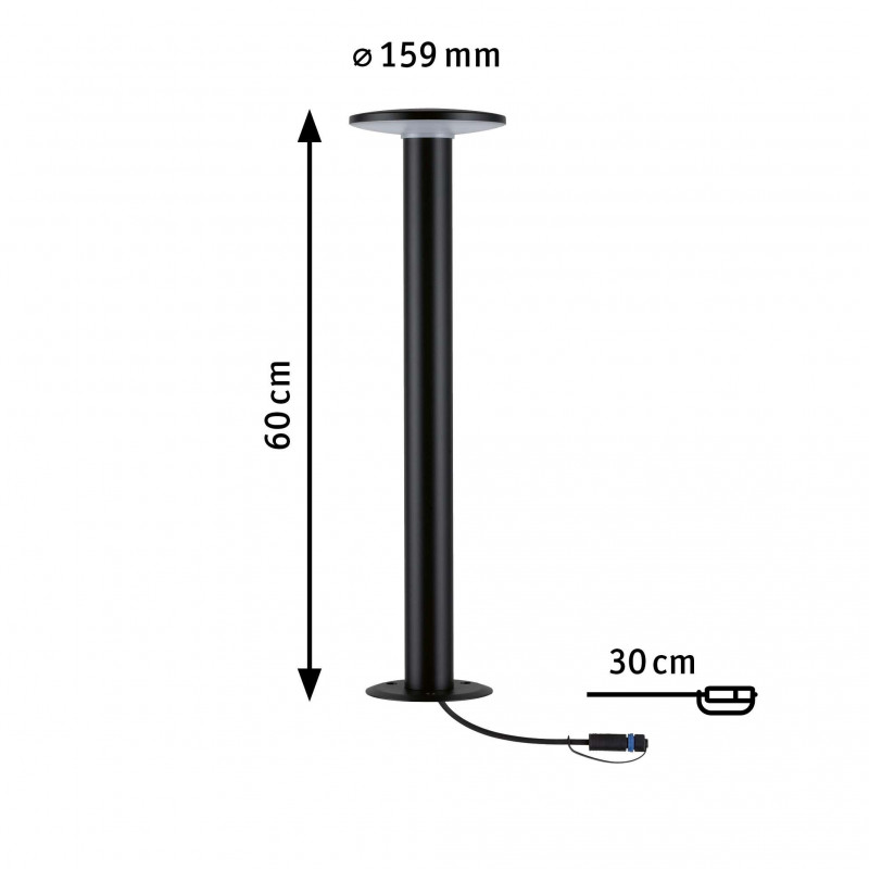 Oprawa ogrodowa Plug & Shine PLATE 600mm 7W 380lm 2200K IP44 24V antracyt / metal Oprawa ogrodowa Plug & Shine PLATE 600mm 7W 380lm 2200K IP44 24V antracyt / metal