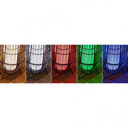 Oprawa ogrodowa Plug & Shine KOSZ BOHO 400mm SH Zigbee 3.2W RGBW IP44 24V czarny / metal Oprawa ogrodowa Plug & Shine KOSZ BOHO 400mm SH Zigbee 3.2W RGBW IP44 24V czarny / metal