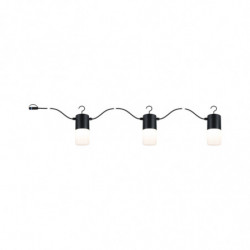 Łańcuch świetlny Plug & Shine TUBS 3x2W 3000K E14 IP44 24V antracyt / aluminium Łańcuch świetlny Plug & Shine TUBS 3x2W 3000K E14 IP44 24V antracyt / aluminium