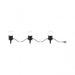 Łańcuch świetlny Plug & Shine TUBS 3x2W 3000K E14 IP44 24V antracyt / aluminium Łańcuch świetlny Plug & Shine TUBS 3x2W 3000K E14 IP44 24V antracyt / aluminium