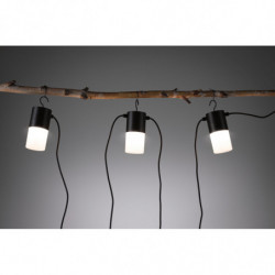 Łańcuch świetlny Plug & Shine TUBS 3x2W 3000K E14 IP44 24V antracyt / aluminium Łańcuch świetlny Plug & Shine TUBS 3x2W 3000K E14 IP44 24V antracyt / aluminium