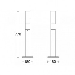 Lampa ogrodowa LED 8,5W Steinel GL 65 LED bez czujnika Lampa ogrodowa LED 8,5W Steinel GL 65 LED bez czujnika